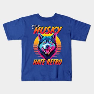 This husky hate retro Kids T-Shirt